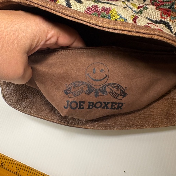 Vintage Joe Boxer Woven Tapestry Floral Pattern Purse Bag Handbag 90s Y2K main image 3